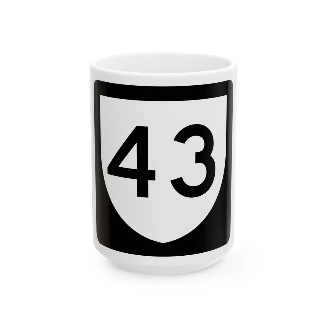 PR urban primary 43 (Puerto Rico) (Road Sign) White Coffee Mug 15oz - Go Mug Yourself