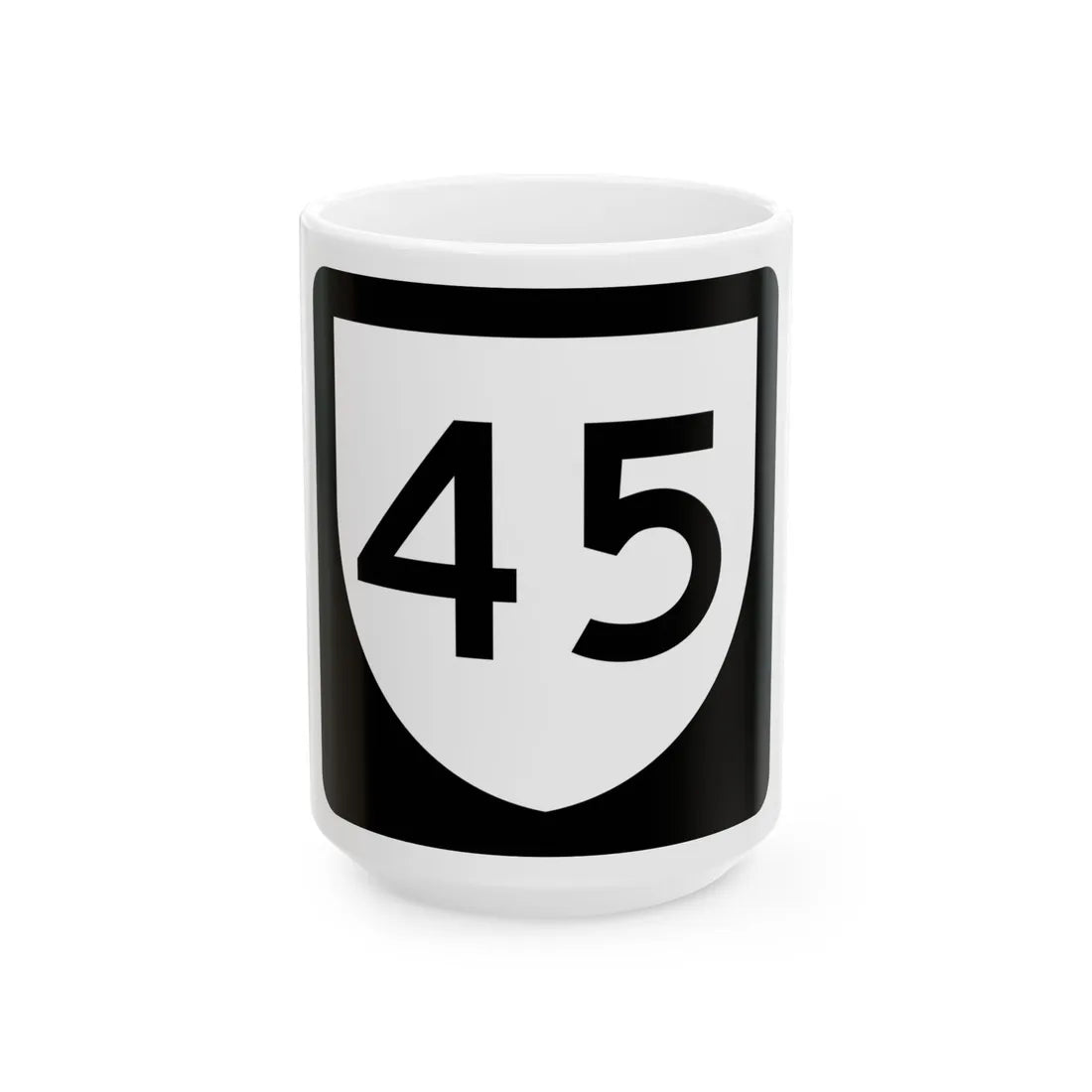 PR urban primary 45 (Puerto Rico) (Road Sign) White Coffee Mug 15oz - Go Mug Yourself