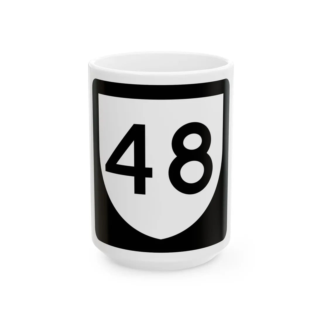 PR urban primary 48 (Puerto Rico) (Road Sign) White Coffee Mug 15oz - Go Mug Yourself