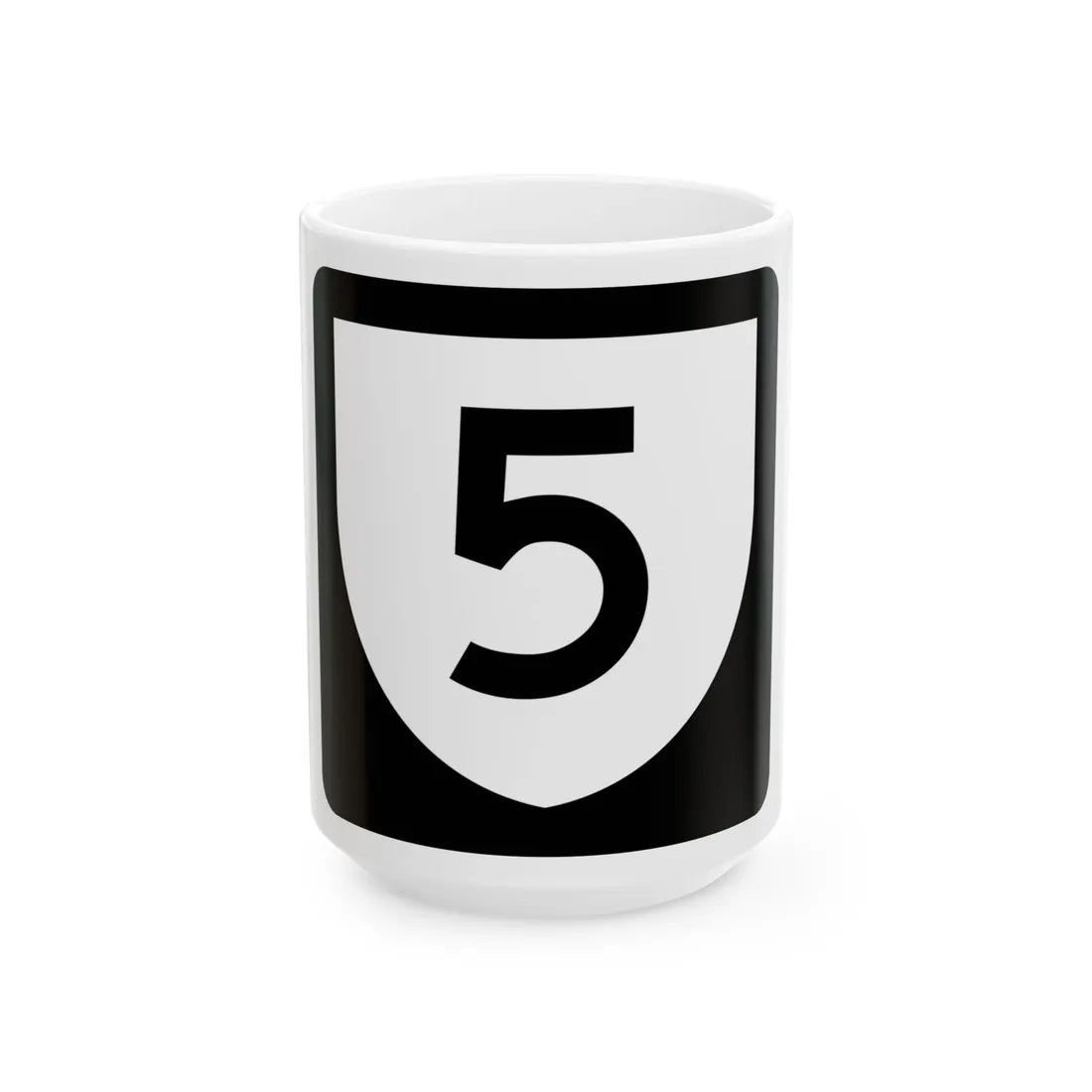 PR urban primary 5 (Puerto Rico) (Road Sign) White Coffee Mug 15oz - Go Mug Yourself