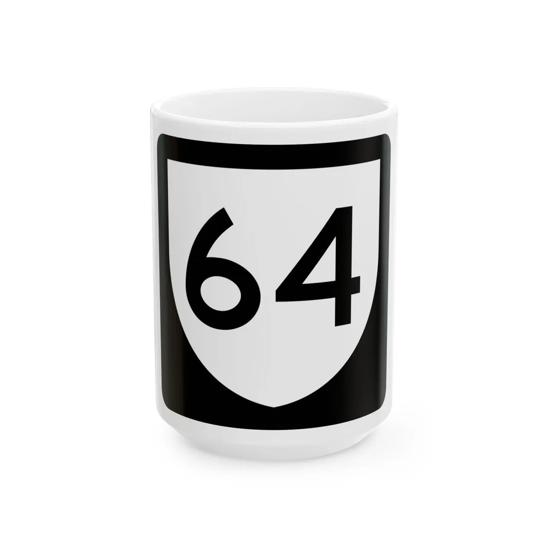 PR urban primary 64 (Puerto Rico) (Road Sign) White Coffee Mug 15oz - Go Mug Yourself