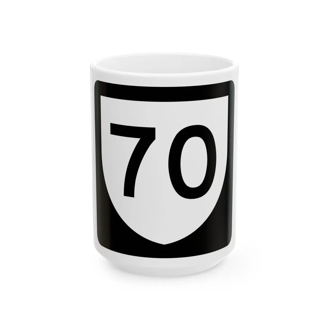 PR urban primary 70 (Puerto Rico) (Road Sign) White Coffee Mug 15oz - Go Mug Yourself