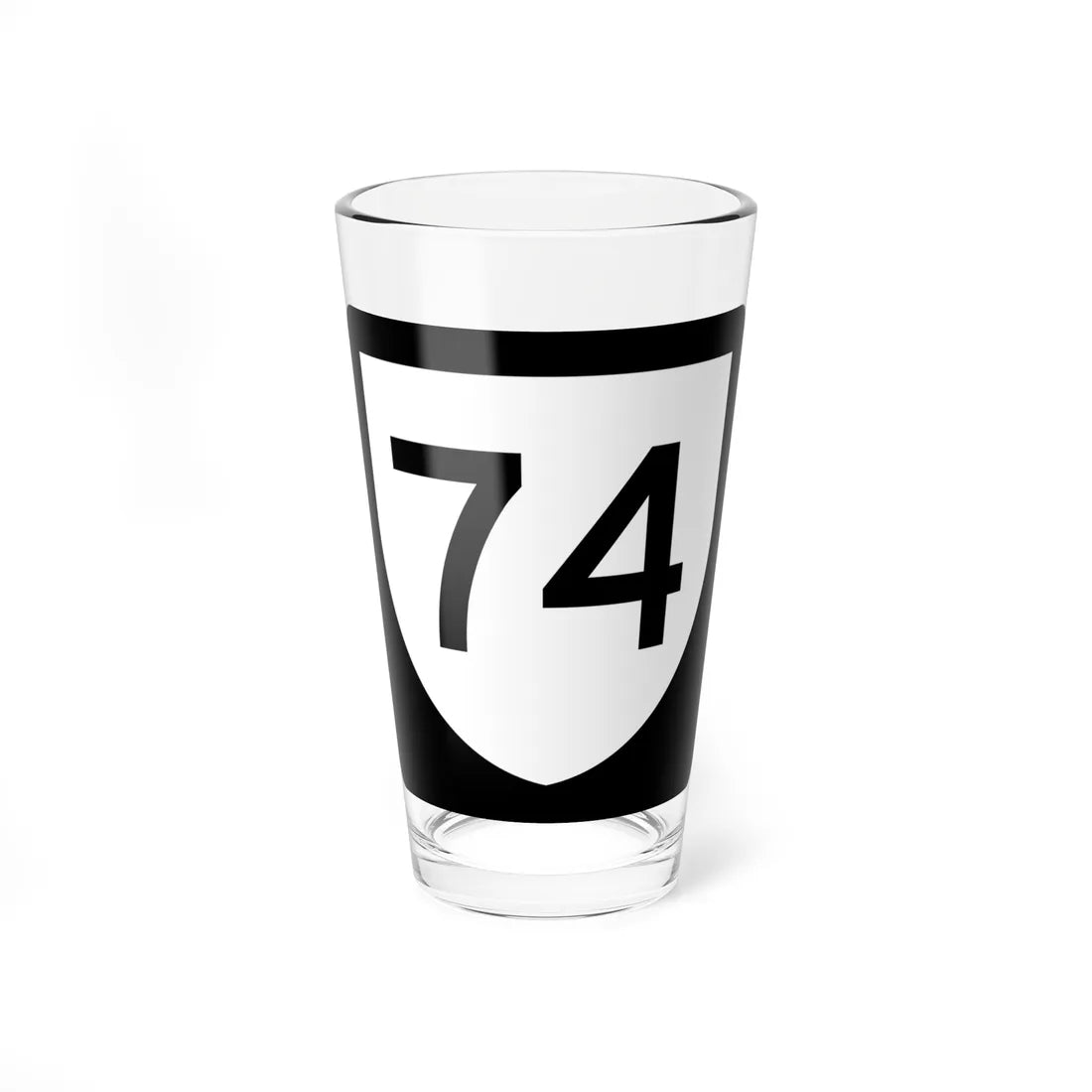 PR urban primary 74 (Puerto Rico) (Road Sign) Pint Glass 16oz - Go Mug Yourself
