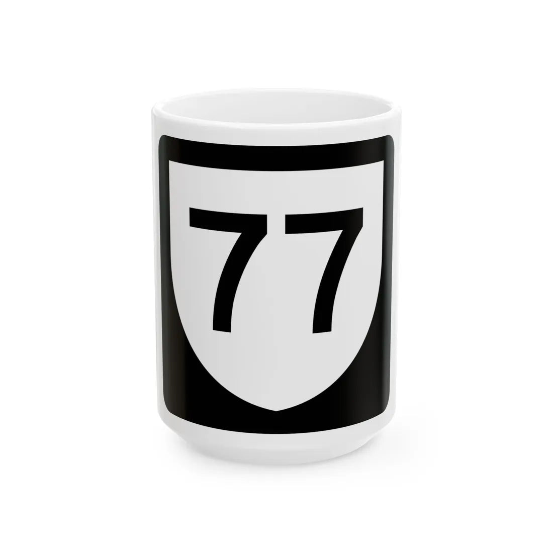 PR urban primary 77 (Puerto Rico) (Road Sign) White Coffee Mug 15oz - Go Mug Yourself