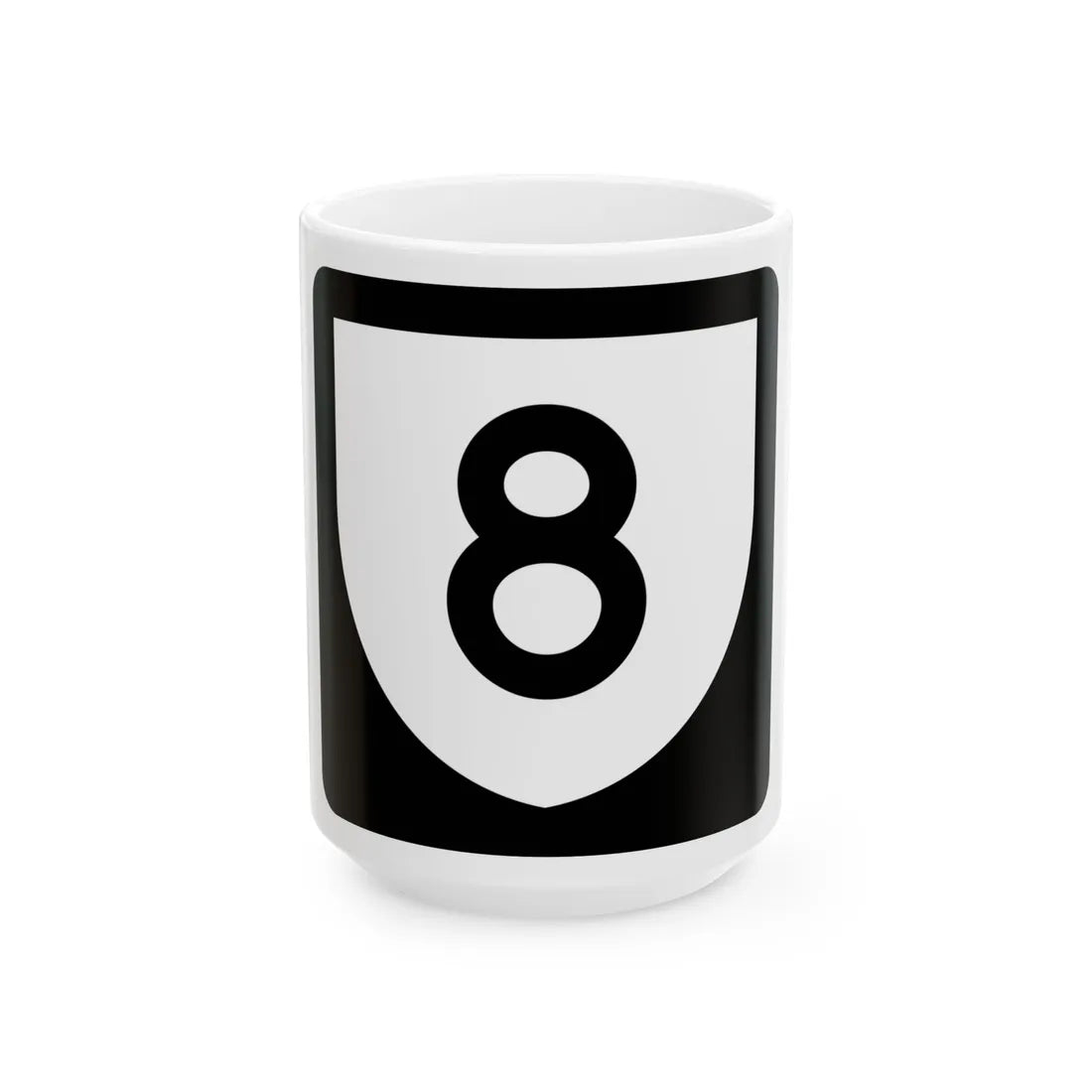 PR urban primary 8 (Puerto Rico) (Road Sign) White Coffee Mug 15oz - Go Mug Yourself