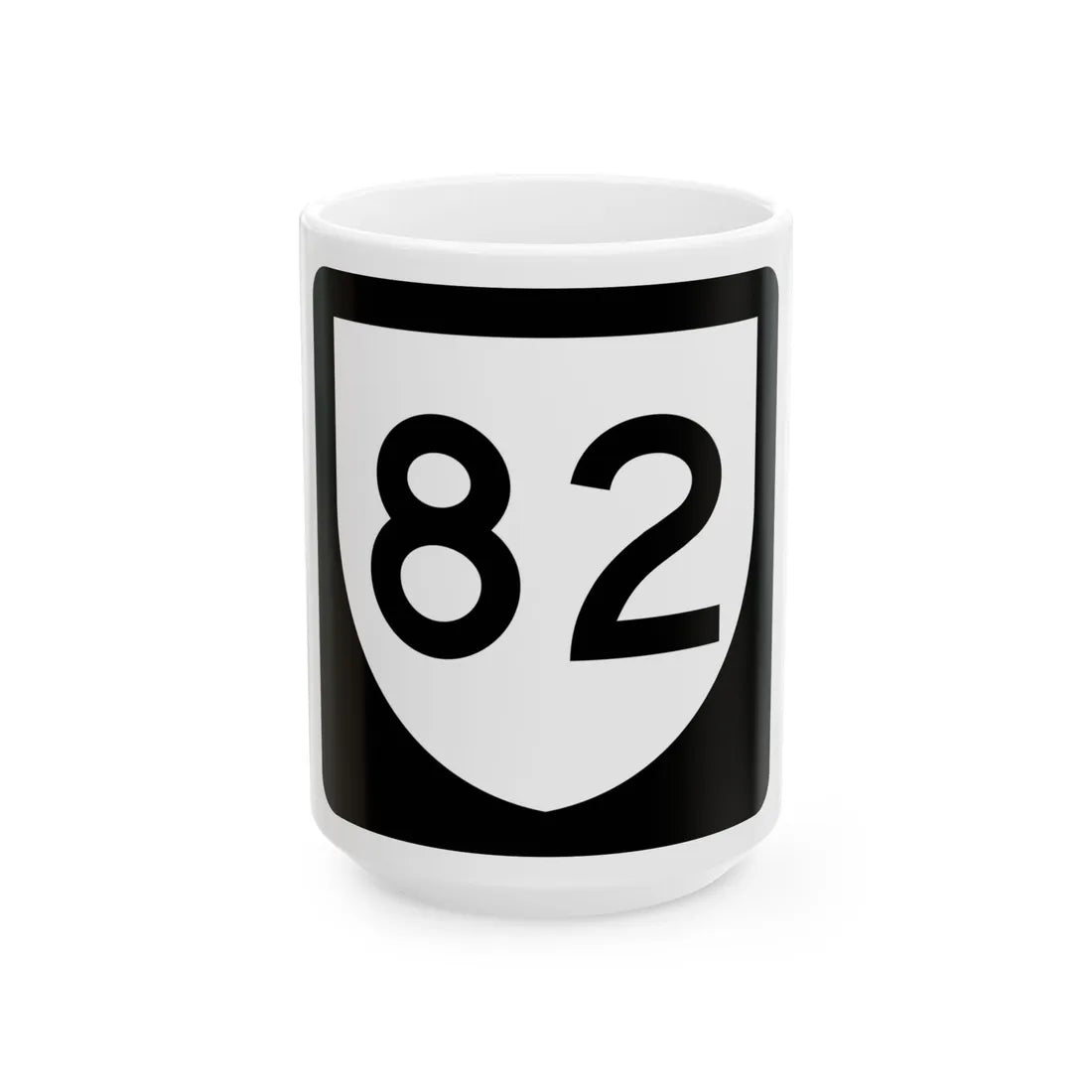 PR urban primary 82 (Puerto Rico) (Road Sign) White Coffee Mug 15oz - Go Mug Yourself