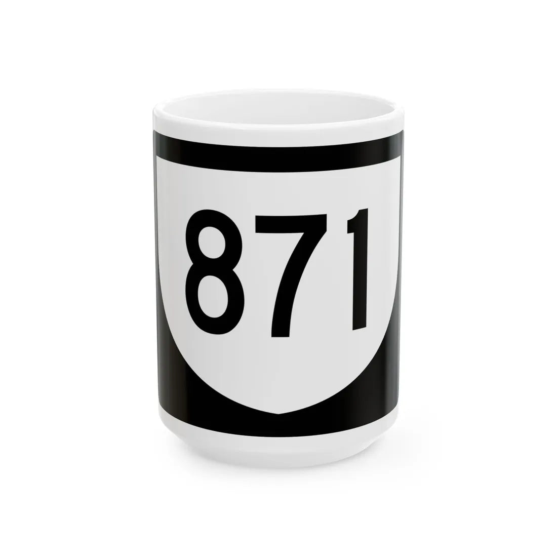 PR urban primary 871 (Puerto Rico) (Road Sign) White Coffee Mug 15oz - Go Mug Yourself