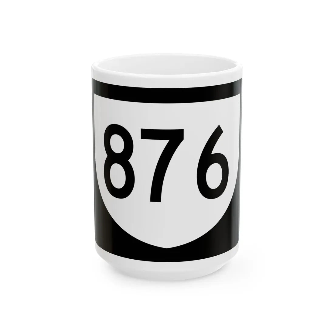 PR urban primary 876 (Puerto Rico) (Road Sign) White Coffee Mug 15oz - Go Mug Yourself