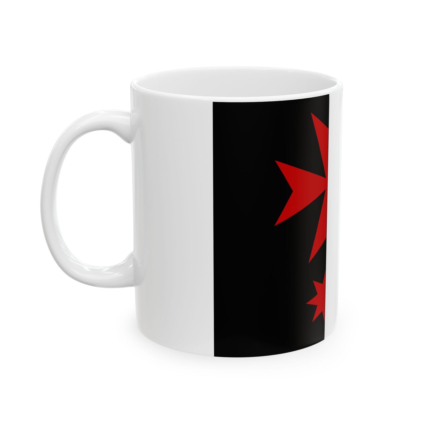 Praha-Slivenec flag (Czech Republic) White Coffee Mug-Go Mug Yourself