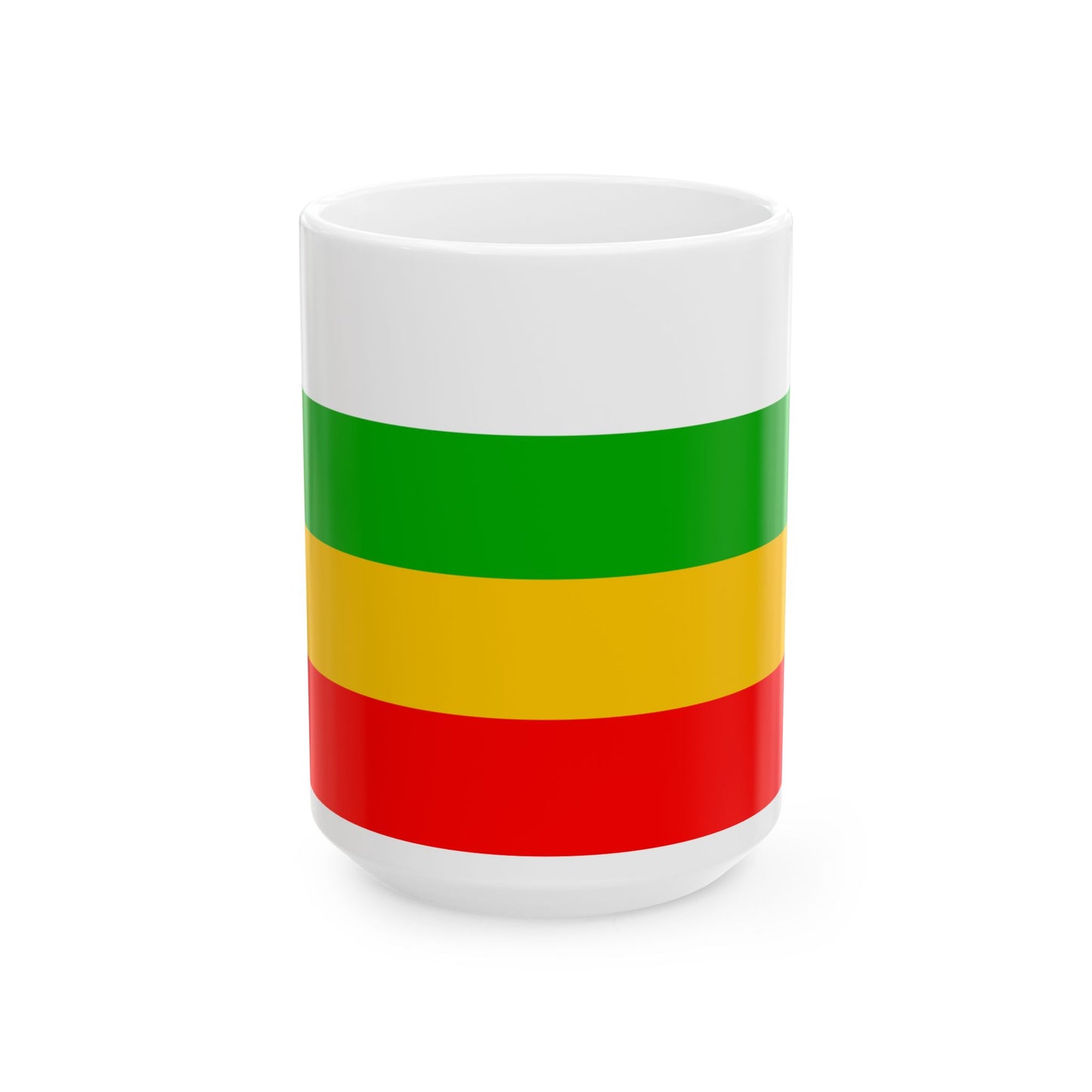 Praha-Zlicin flag (Czech Republic) White Coffee Mug-15oz-Go Mug Yourself