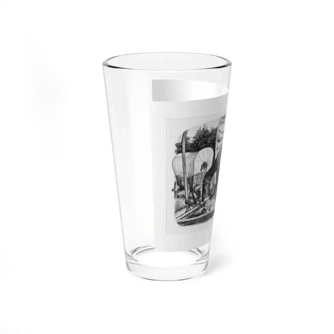 Prairie Schooner, 1957 (Magazine Illustration) Pint Glass 16oz - Go Mug Yourself