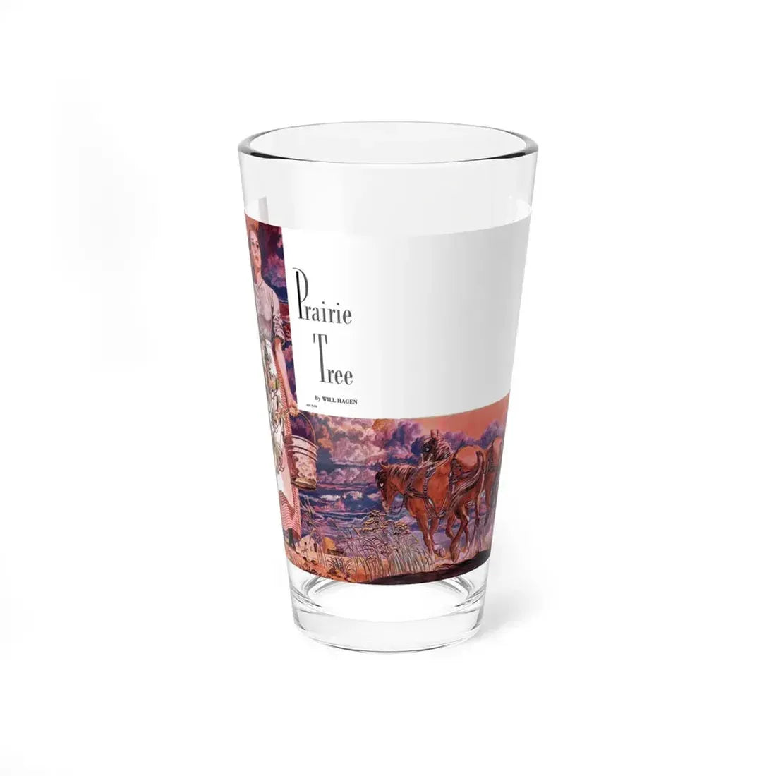Prairie Tree, Liberty magazine, July 19, 1947 (Magazine Illustration) Pint Glass 16oz 16oz - Go Mug Yourself