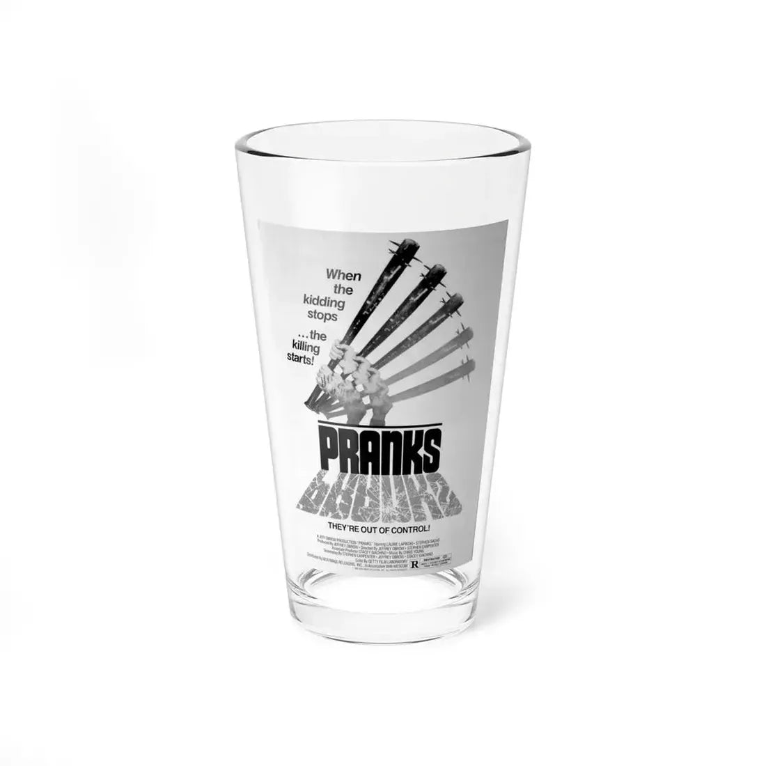 PRANKS (The Dorm That Dripped Blood) 2 1982 Movie Poster - Pint Glass 16oz 16oz - Go Mug Yourself