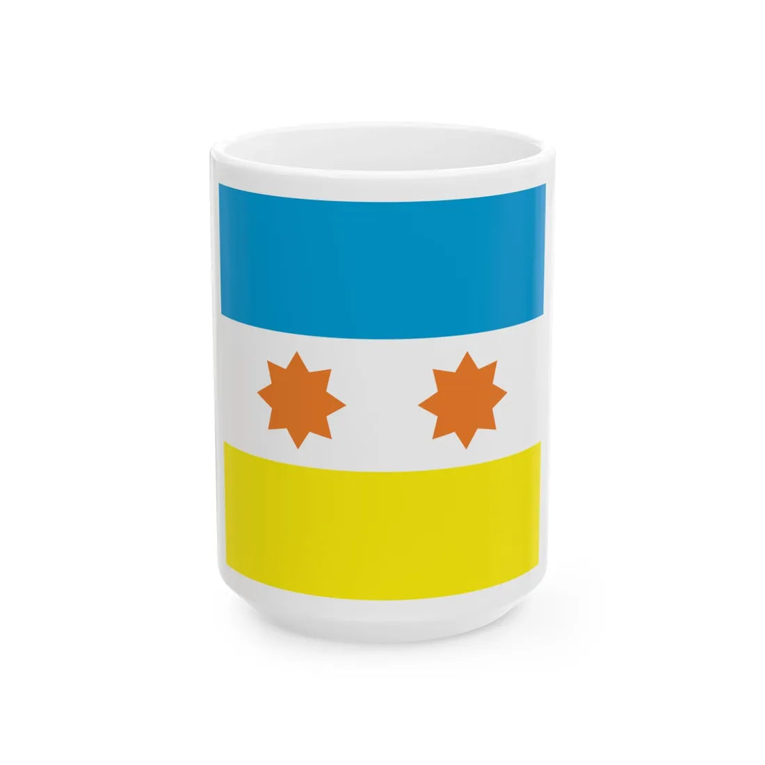 Prapor Cornobaivky (Ukraine) White Coffee Mug 15oz - Go Mug Yourself