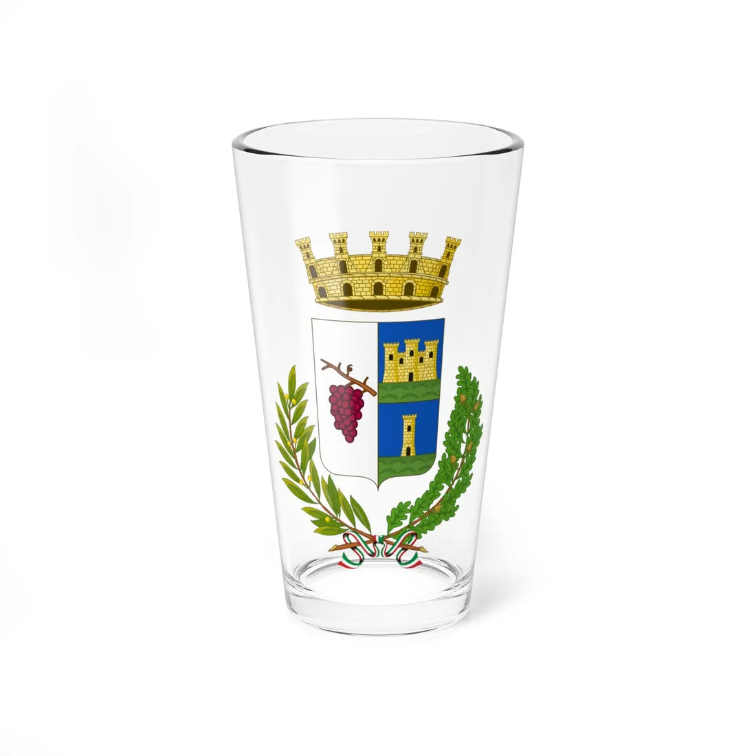 Predappio-Stemma (Italy) (Coat of Arms) Pint Glass 16oz 16oz - Go Mug Yourself
