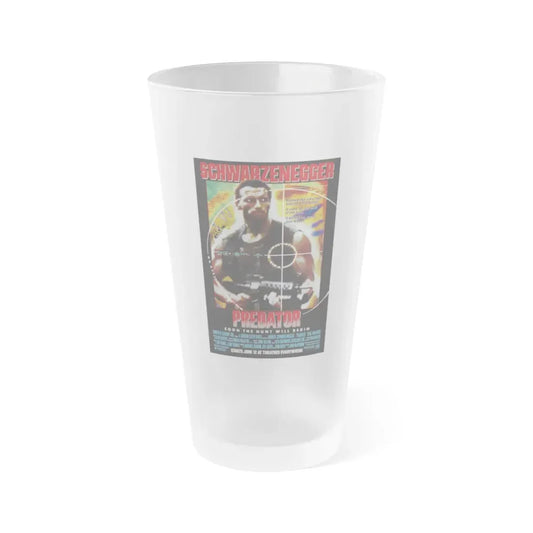 PREDATOR 1987 Movie Poster - Frosted Pint Glass 16oz Default Title - Go Mug Yourself