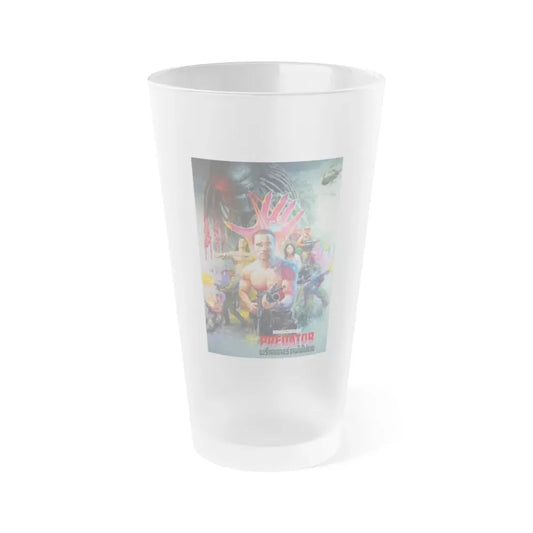 PREDATOR (THAI) 1987 Movie Poster - Frosted Pint Glass 16oz 16oz Frosted - Go Mug Yourself