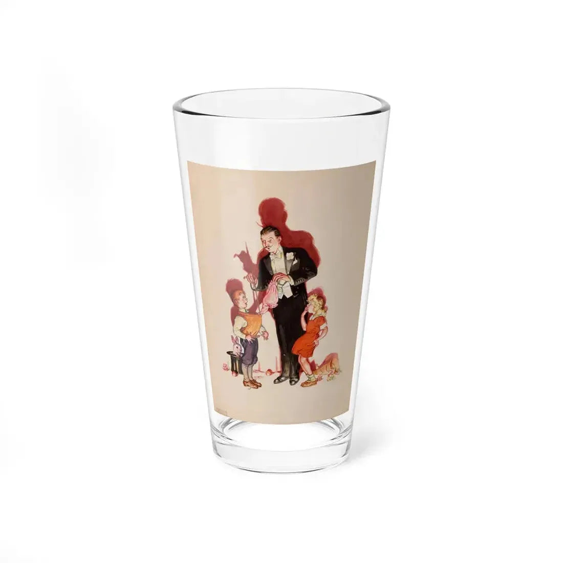 Preliminary cover art, Liberty Magazine, February 25, 1939 (Magazine Illustration) Pint Glass 16oz 16oz - Go Mug Yourself