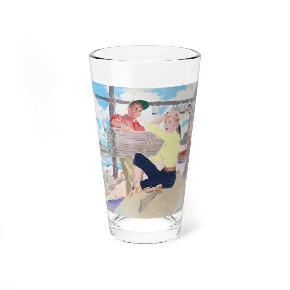 Preliminary story illustrations 3 (Magazine Illustration) Pint Glass 16oz 16oz - Go Mug Yourself
