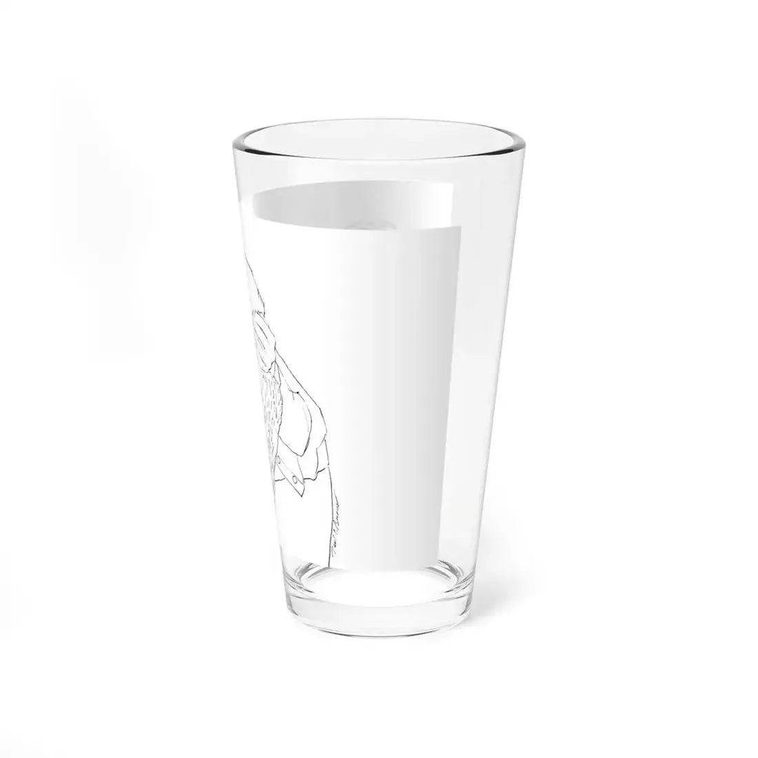 Preliminary story illustrations scetch 1 (Magazine Illustration) Pint Glass 16oz - Go Mug Yourself