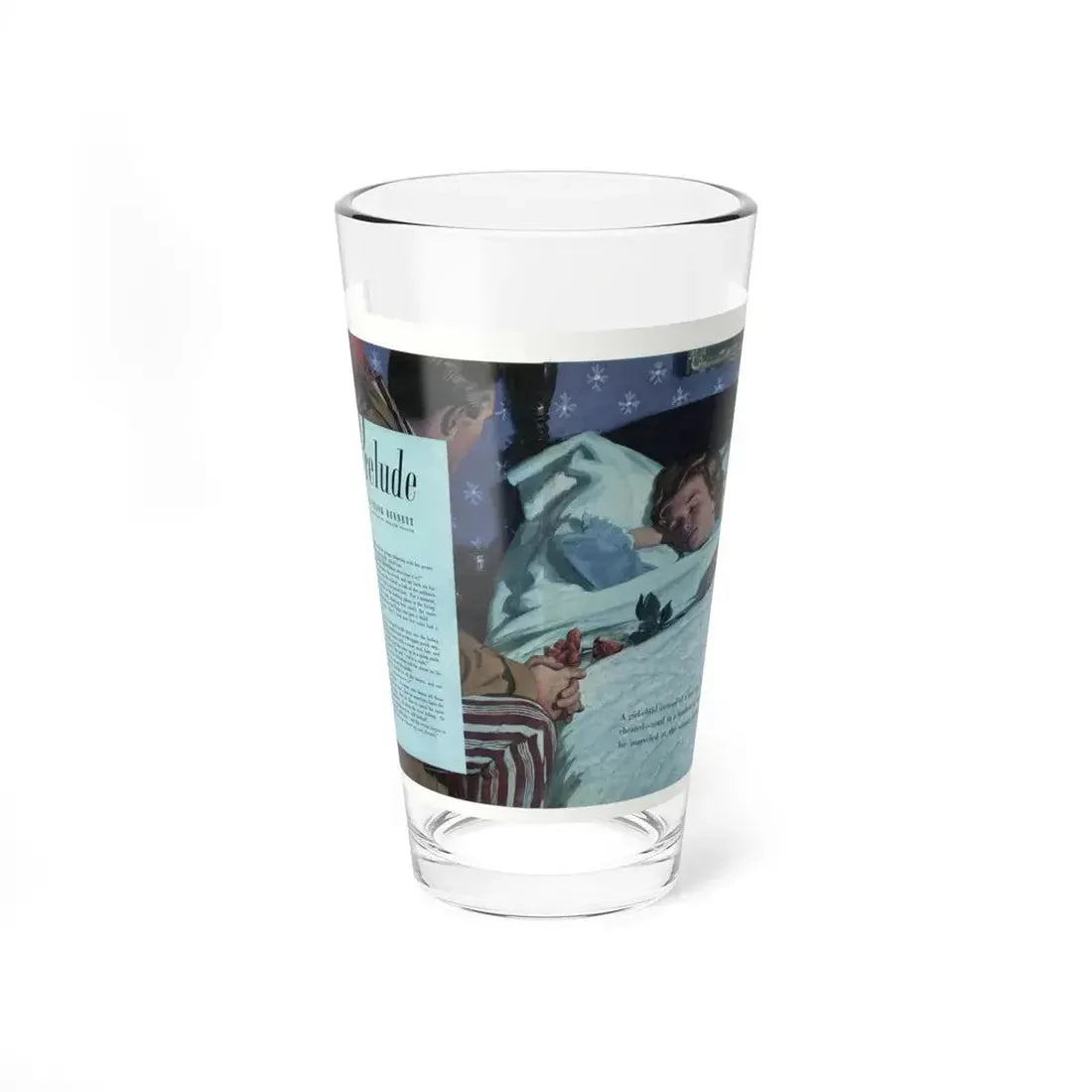 Prelude, Redbook, August 1949 (Magazine Illustration) Pint Glass 16oz 16oz - Go Mug Yourself