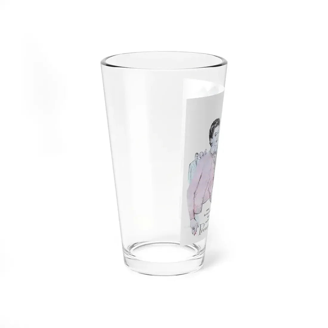 Premier Cashmeres advertisement, 1953 (Magazine Illustration) Pint Glass 16oz - Go Mug Yourself