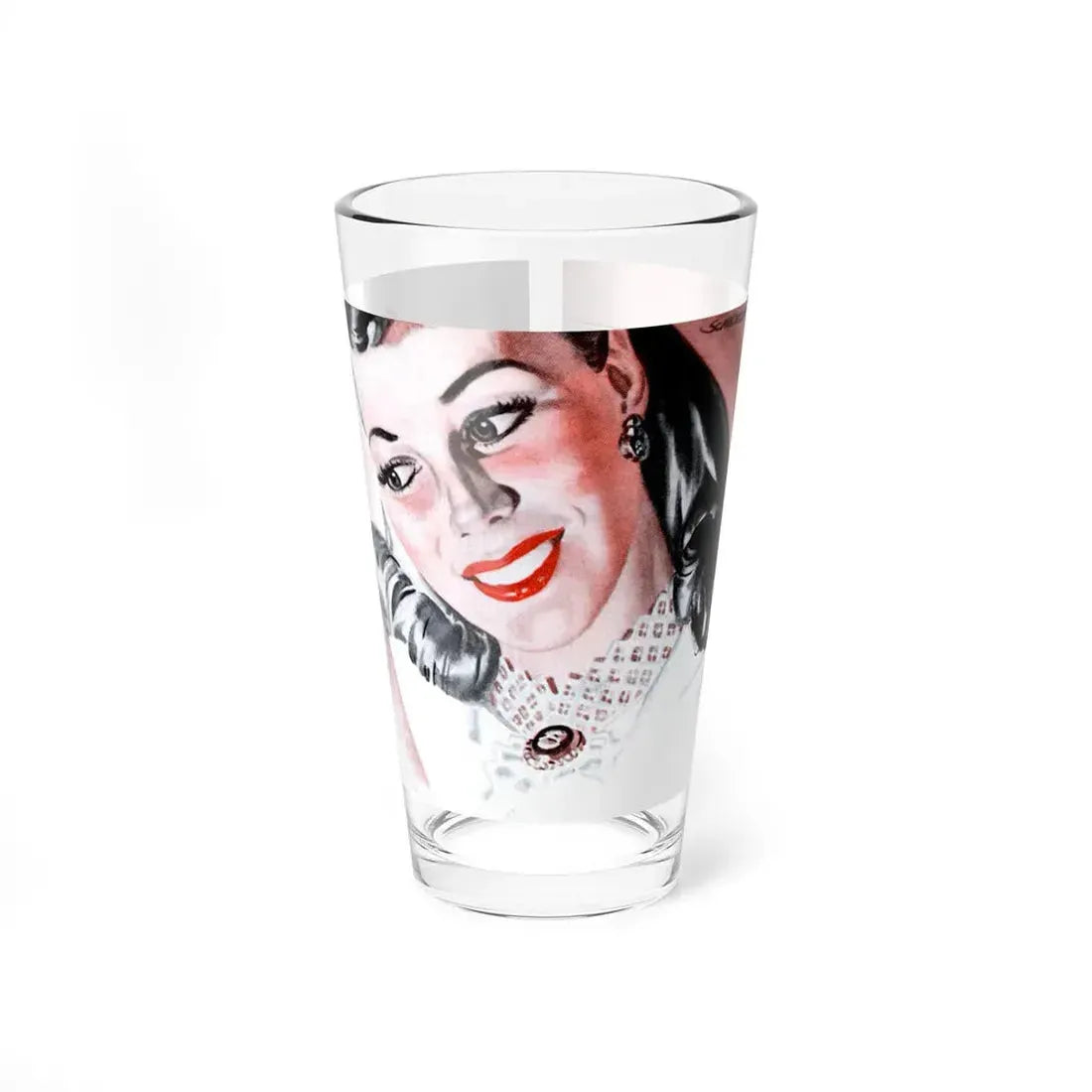 Premier Woman illustration, 1945 (Magazine Illustration) Pint Glass 16oz 16oz - Go Mug Yourself