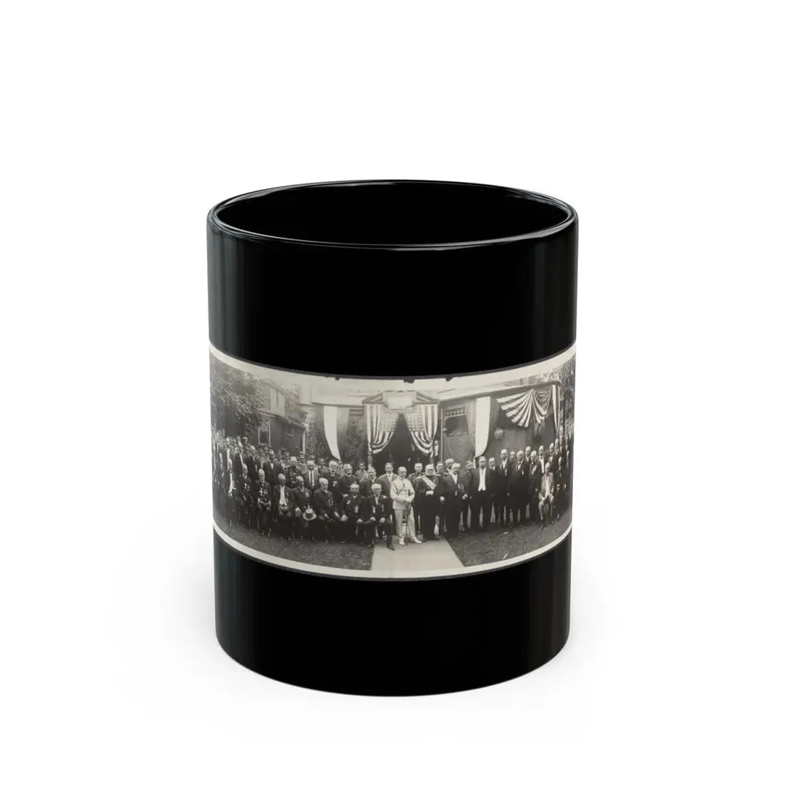 President Taft At G.A.R. Convention, Rochester, New York (U.S. Civil War) Black Coffee Mug 11oz - Go Mug Yourself