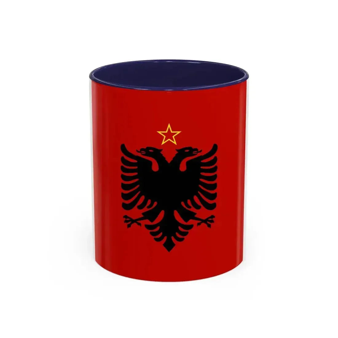 Presidential flag of Albania 1946 to 1992 - Accent Coffee Mug 11oz Navy - Go Mug Yourself