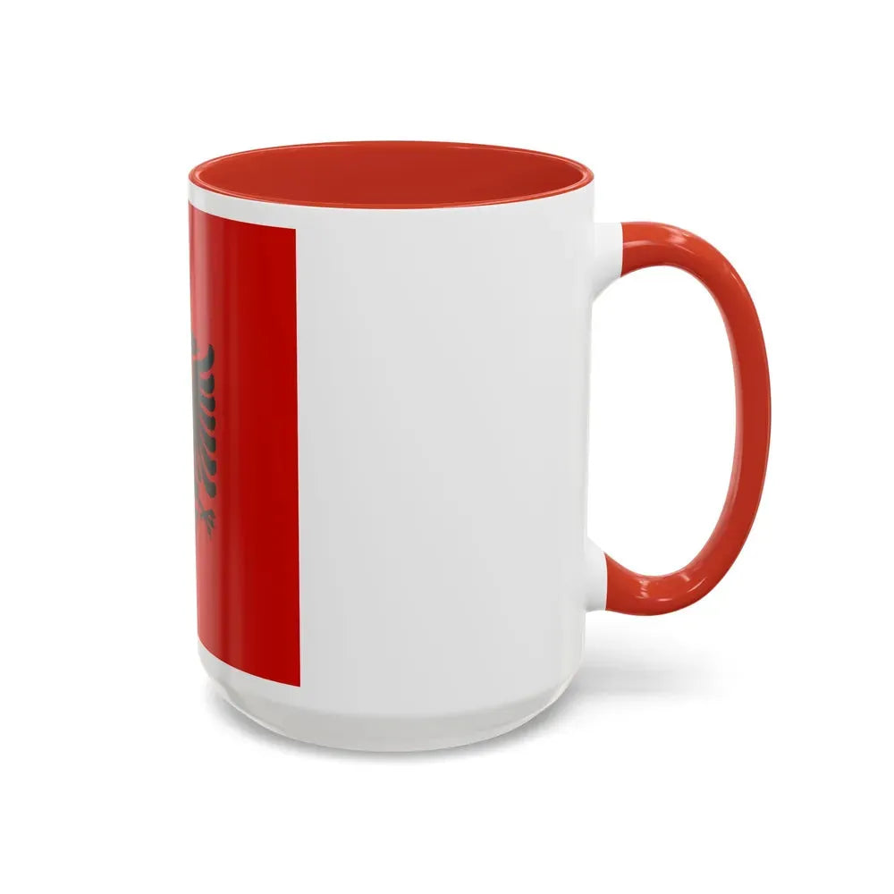 Presidential flag of Albania 1946 to 1992 - Accent Coffee Mug - Go Mug Yourself