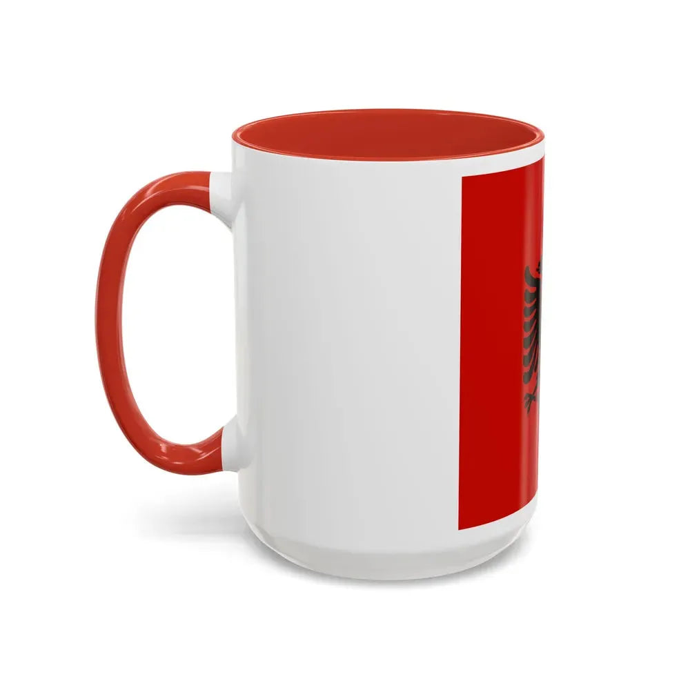 Presidential flag of Albania 1946 to 1992 - Accent Coffee Mug - Go Mug Yourself