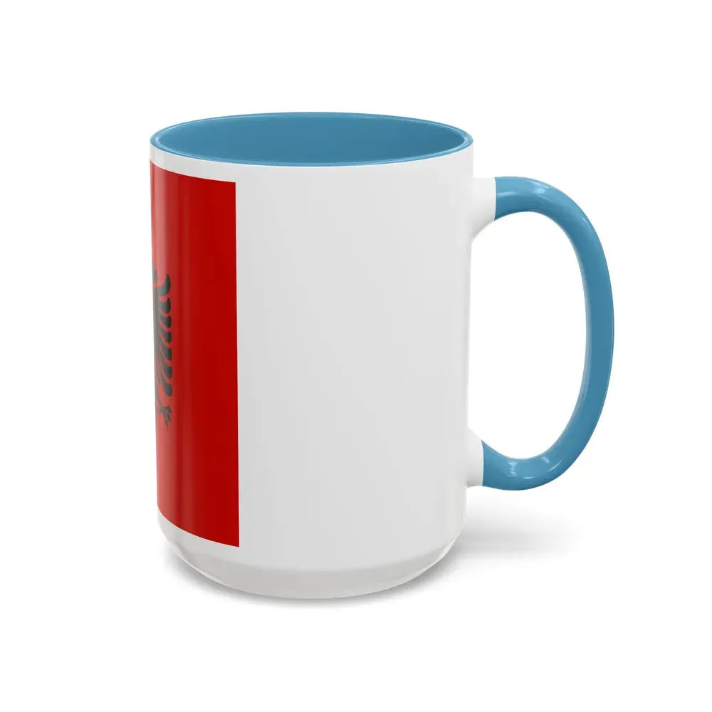 Presidential flag of Albania 1946 to 1992 - Accent Coffee Mug - Go Mug Yourself