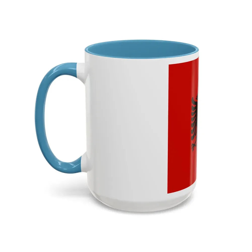 Presidential flag of Albania 1946 to 1992 - Accent Coffee Mug - Go Mug Yourself