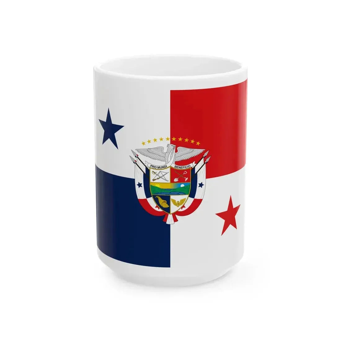Presidential Flag of Panama (Panama) White Coffee Mug 15oz - Go Mug Yourself
