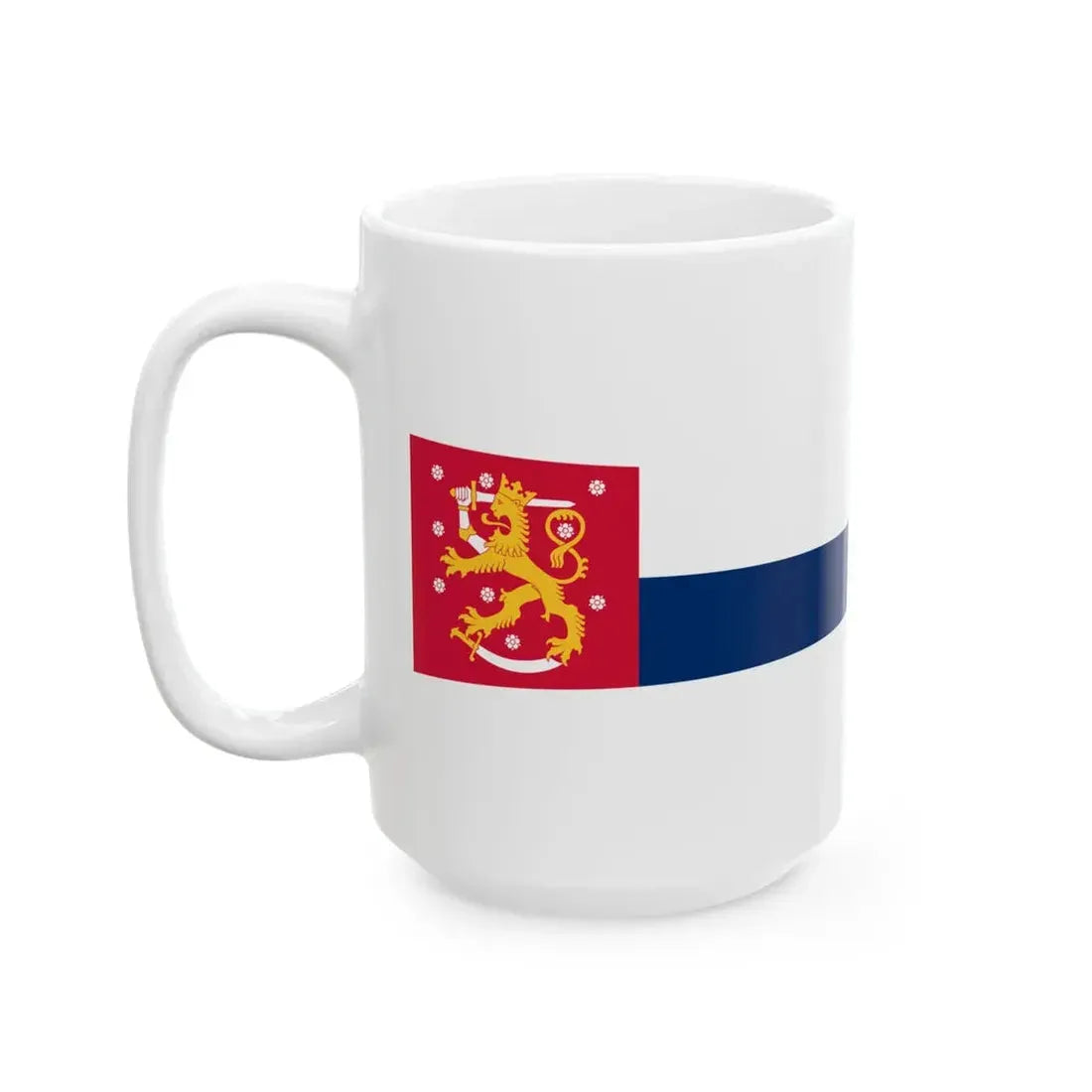 Presidential pennant of Finland (Finland) White Coffee Mug - Go Mug Yourself