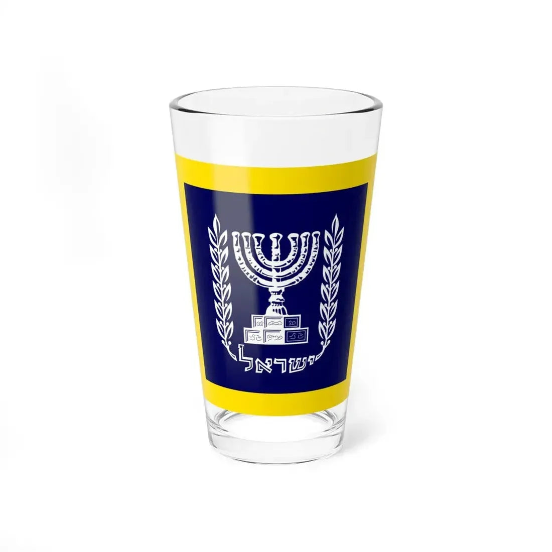Presidential Standard Israel at sea (Israel) Pint Glass 16oz 16oz - Go Mug Yourself