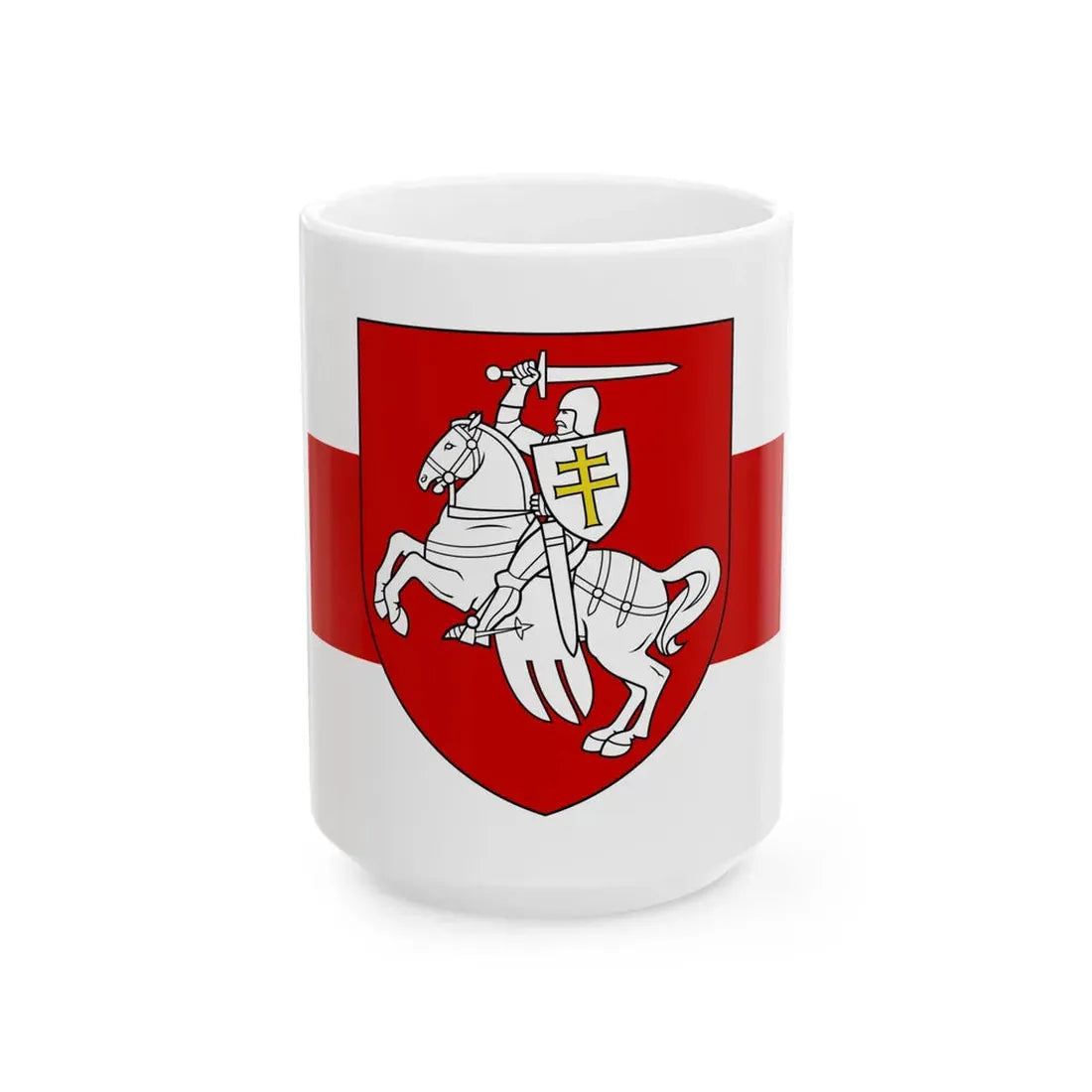 Presidential Standard of Belarus fictional (Belarus) White Coffee Mug 15oz - Go Mug Yourself