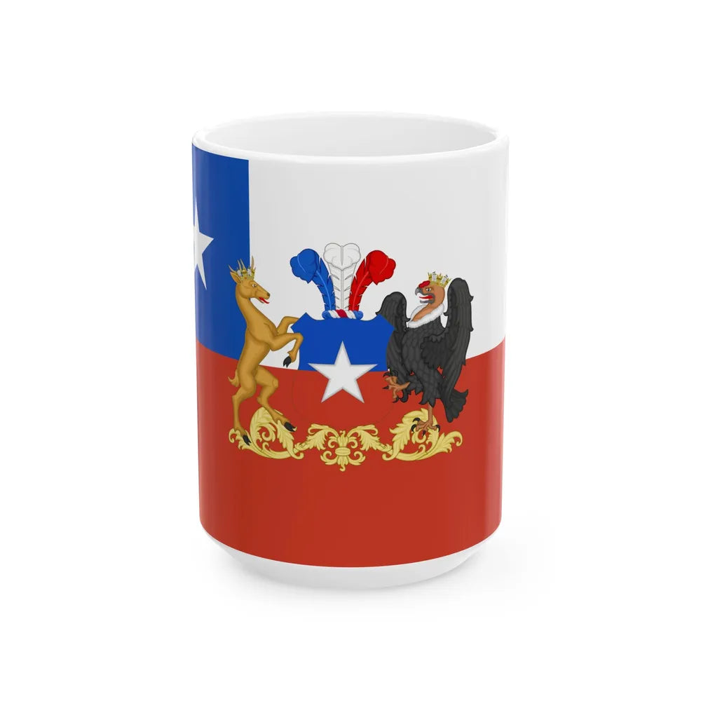 Presidential Standard of Chile 1854-1920 (Chile) White Coffee Mug 15oz - Go Mug Yourself