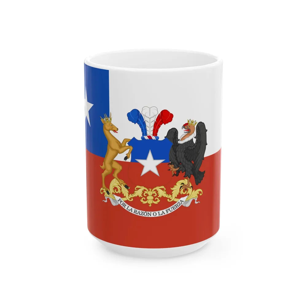 Presidential Standard of Chile (Chile) White Coffee Mug 15oz - Go Mug Yourself