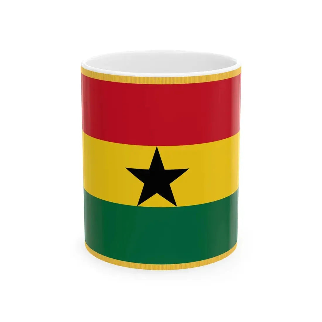 Presidential Standard of Ghana (Ghana) White Coffee Mug 11oz - Go Mug Yourself