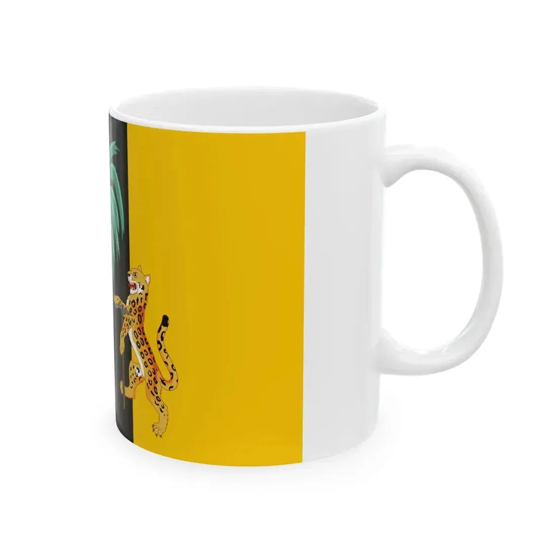 Presidential Standard of Guyana 1985-1992 under President H. Desmond Hoyte (Guyana) White Coffee Mug - Go Mug Yourself