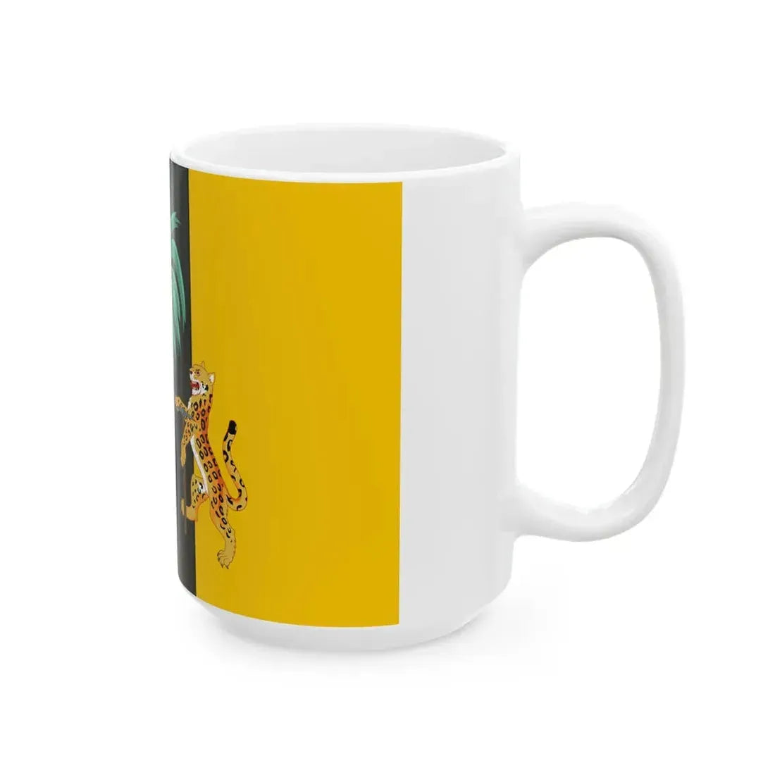 Presidential Standard of Guyana 1985-1992 under President H. Desmond Hoyte (Guyana) White Coffee Mug - Go Mug Yourself