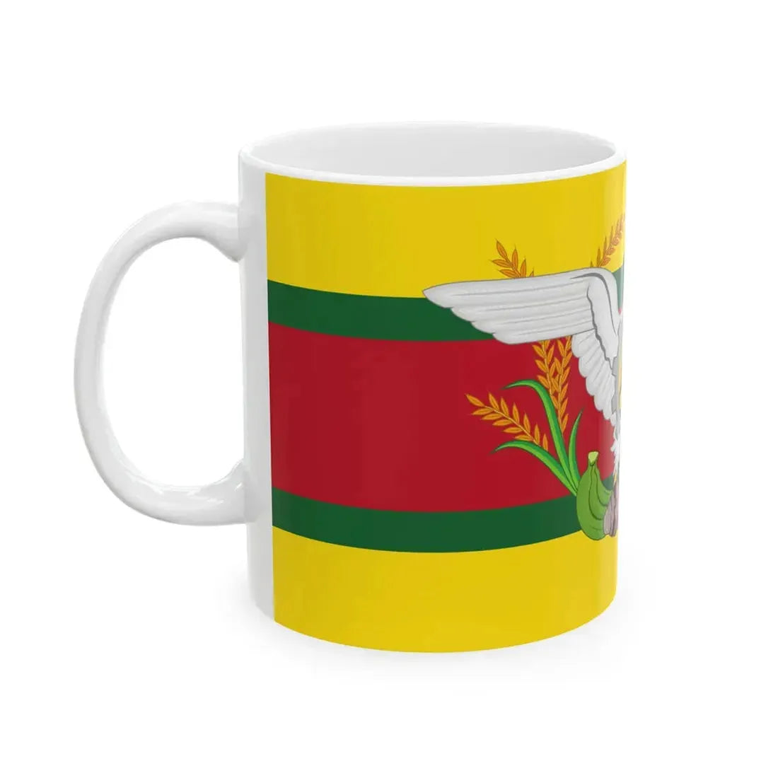 Presidential Standard of Guyana 1992-1997 under President Cheddi B. Jagan (Guyana) White Coffee Mug - Go Mug Yourself
