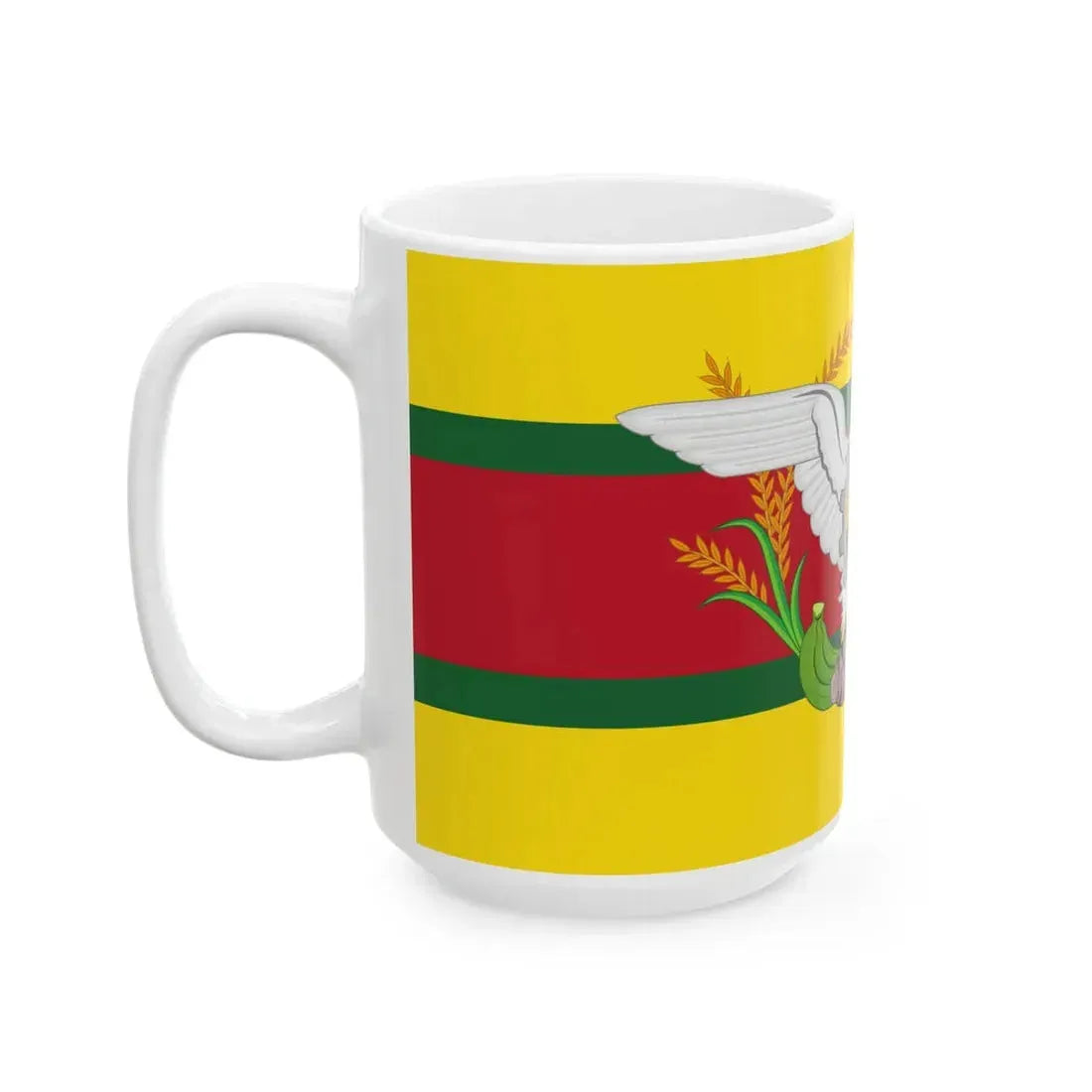 Presidential Standard of Guyana 1992-1997 under President Cheddi B. Jagan (Guyana) White Coffee Mug - Go Mug Yourself