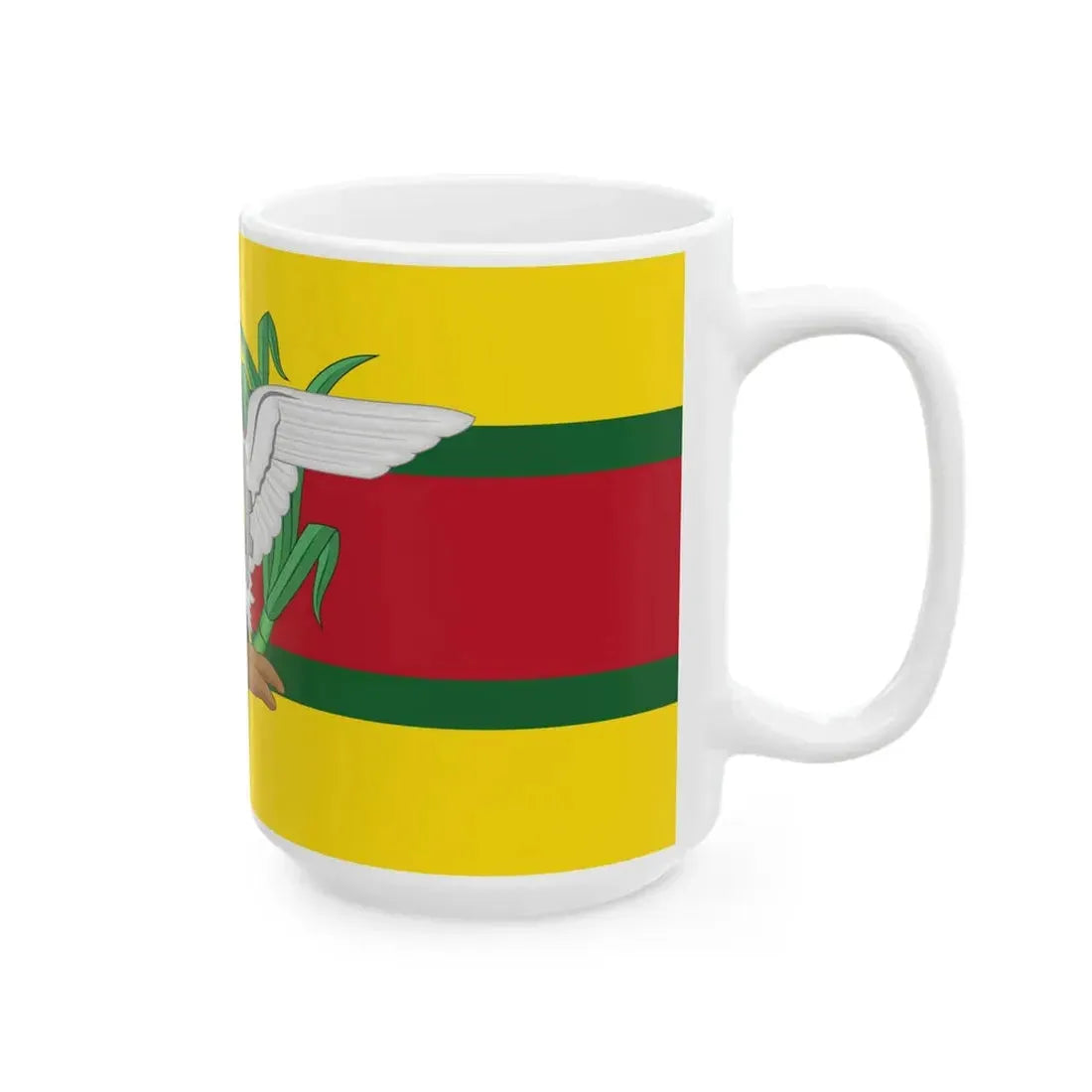 Presidential Standard of Guyana 1992-1997 under President Cheddi B. Jagan (Guyana) White Coffee Mug - Go Mug Yourself