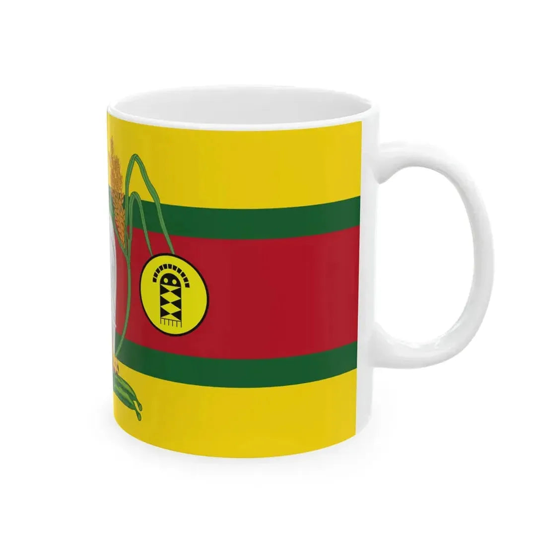 Presidential Standard of Guyana 1997-1999 under President Janet Jagan (Guyana) White Coffee Mug - Go Mug Yourself