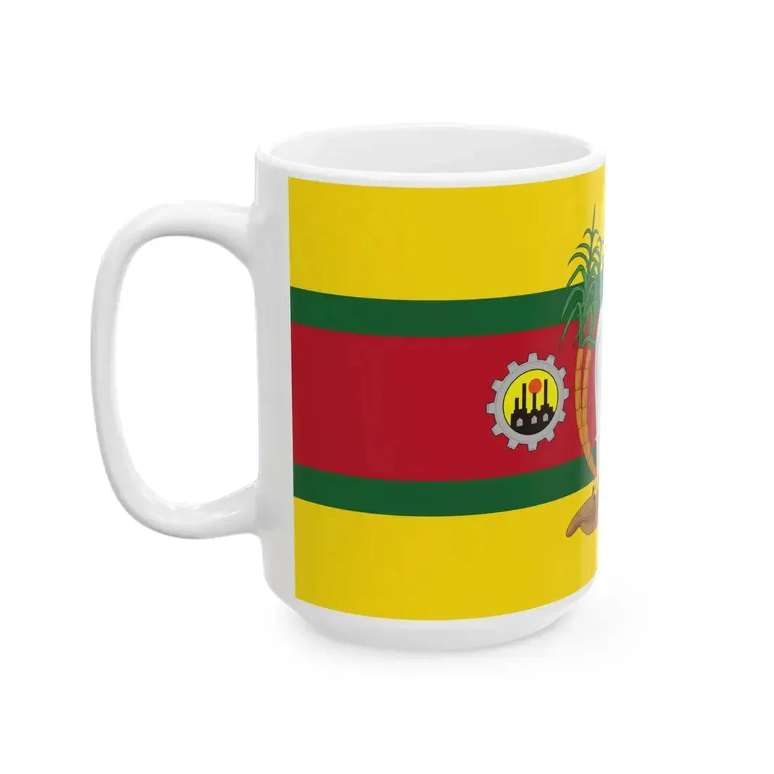 Presidential Standard of Guyana 1997-1999 under President Janet Jagan (Guyana) White Coffee Mug - Go Mug Yourself