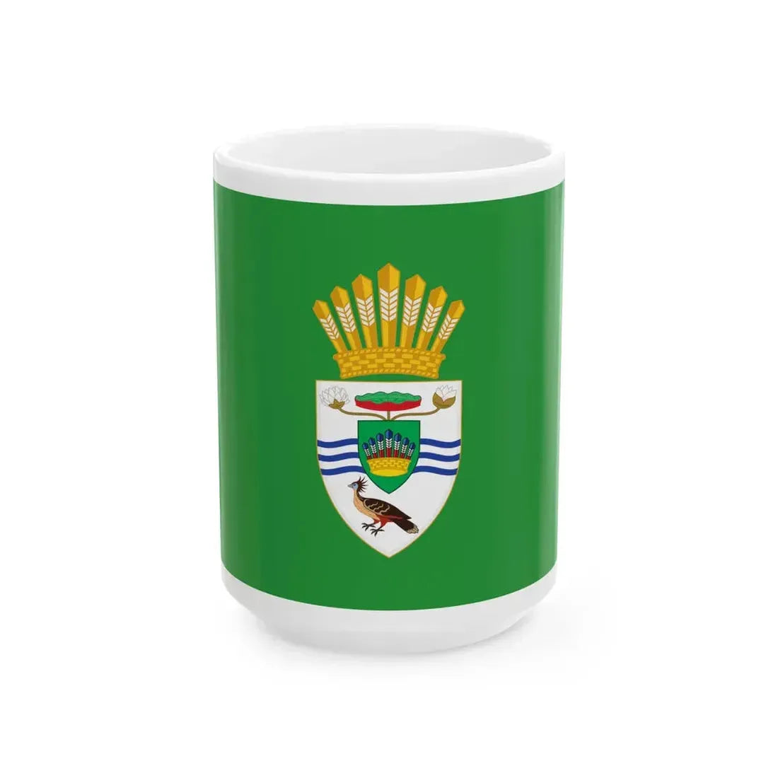 Presidential Standard of Guyana President David Granger (Guyana) White Coffee Mug 15oz - Go Mug Yourself