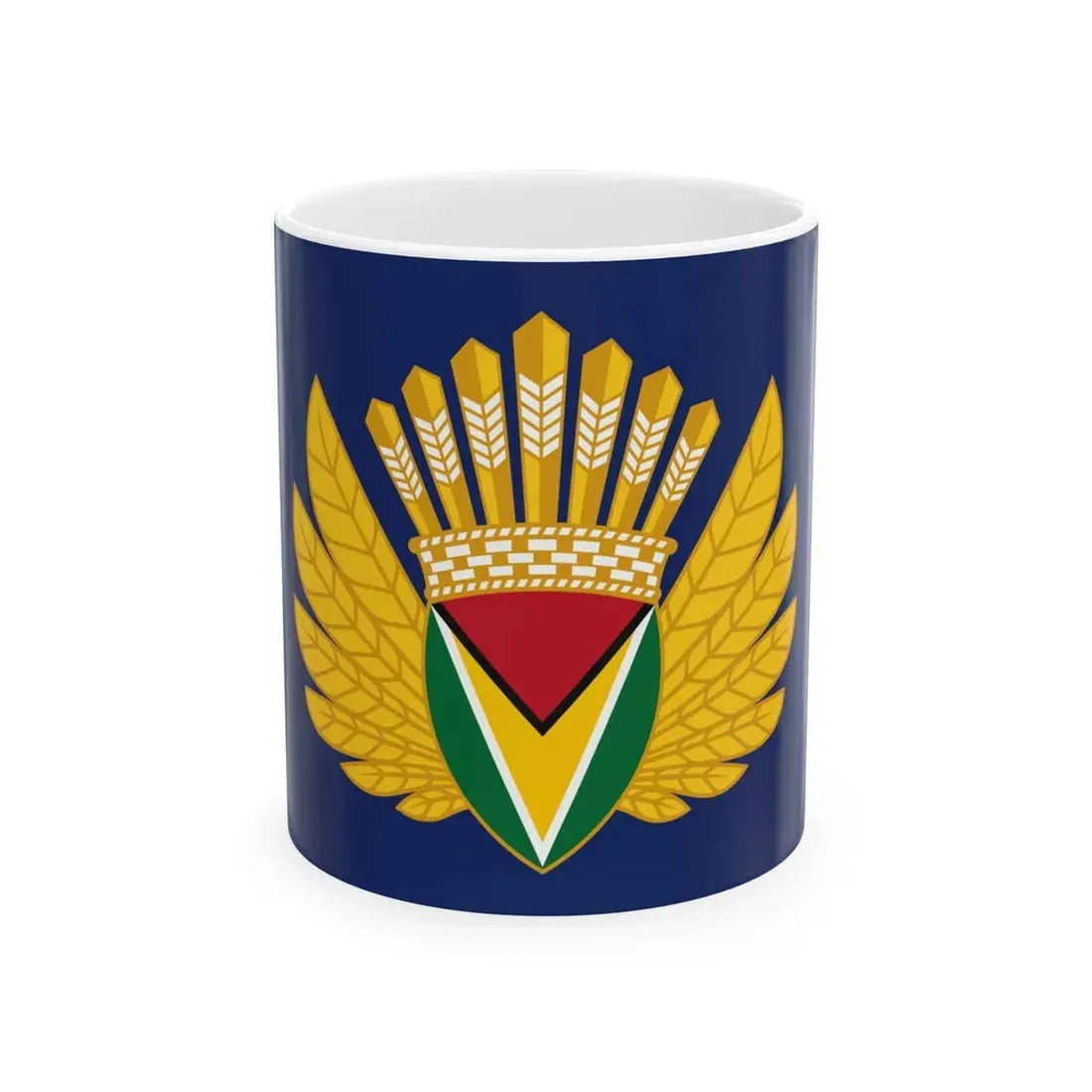 Presidential Standard of Guyana - President Irfaan Ali (Guyana) White Coffee Mug 11oz - Go Mug Yourself