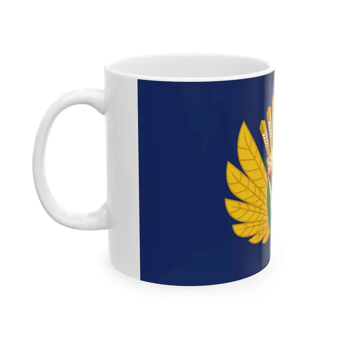 Presidential Standard of Guyana - President Irfaan Ali (Guyana) White Coffee Mug - Go Mug Yourself